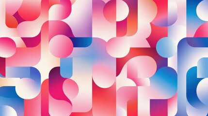 Colorful Abstract Shapes in Soft Gradients and Dynamic Patterns