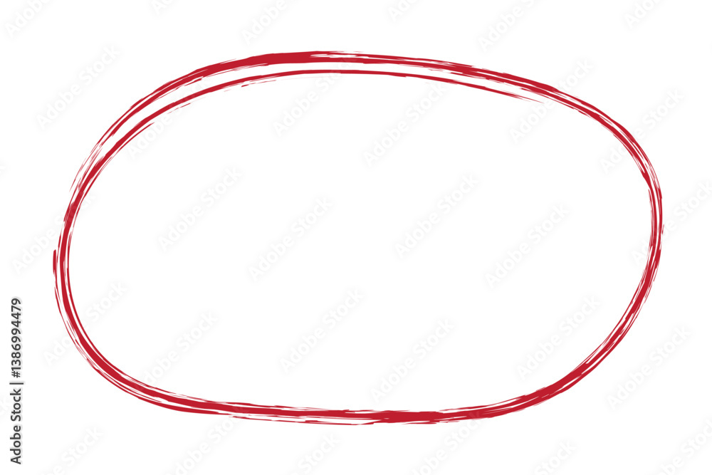 Poster circle line sketch icon in hand drawn style. circular scribble doodle vector illustration on isolate
