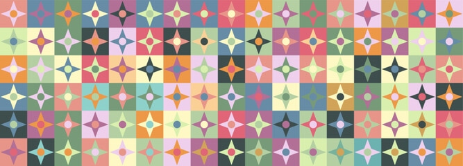 Seamless colorful geometric pattern. Abstract background for clothes, textiles, covers and banners. A background for textures, prints, wallpapers and an idea for creative design