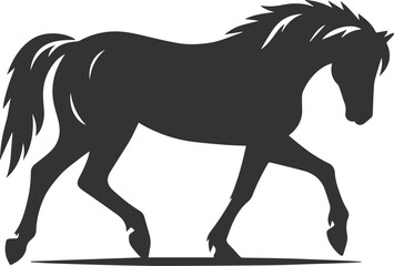 Horse animal vector black
