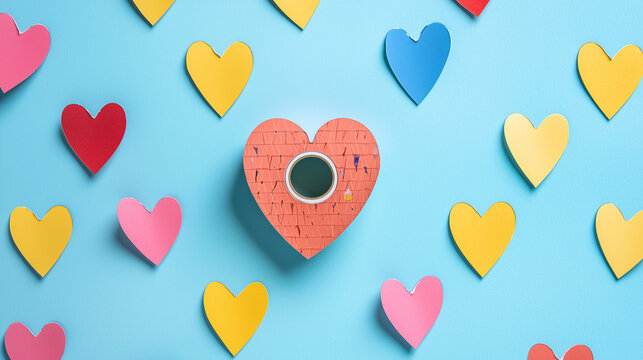 seamless pattern with hearts