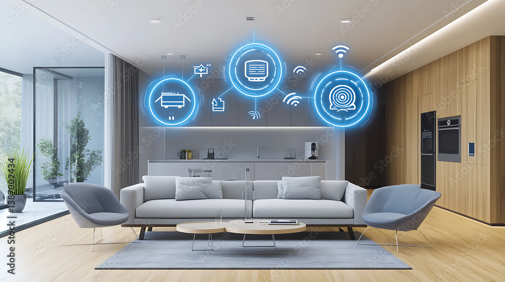 Poster an ai powered system enhancing smart home management by analyzing user behavior, environmental facto