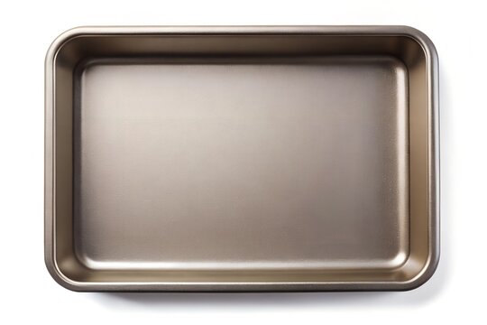 baking tray on white background 