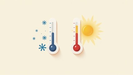 Hot And Cold Temperature Thermometers
