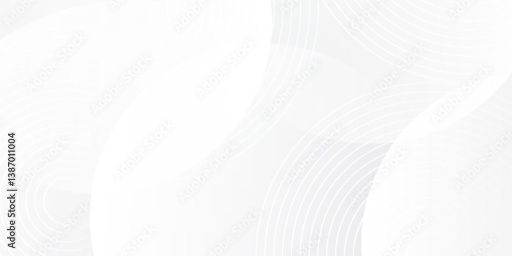Poster white geometric abstract background overlap layer on bright space with lines effect decoration