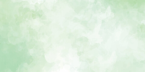 Blue green and white watercolor background with abstract cloudy sky concept with color splash design and fringe bleed stains and blobs abstract Blue watercolor background.