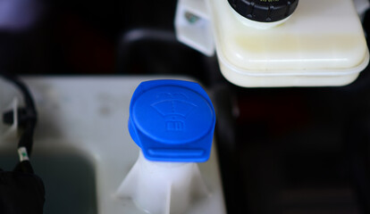 Car windshield washer the fluid a reservoir