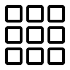 Dial Pad Outline Icon
