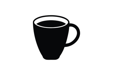 A latte cup icon silhouette art design.eps