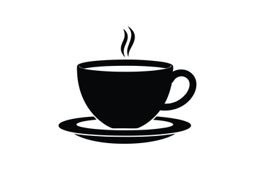 An espresso cup icon silhouette art design.eps