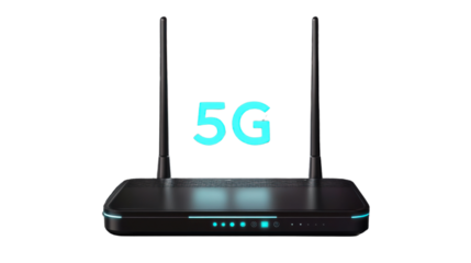 wireless router on white background