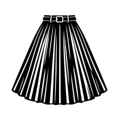 shuttlecock on white background skirt