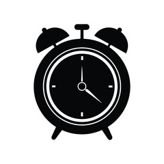 alarm clock silhouette art