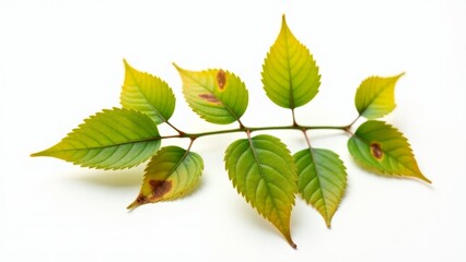 Branch With Leaves Showing Fungal Infection