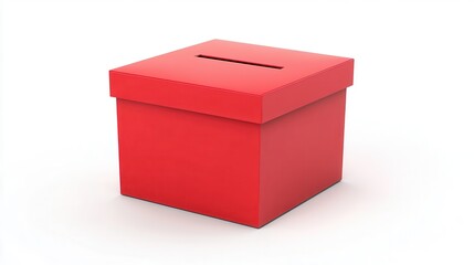 Fototapeta premium Nominate Your Choice: Isolated Suggestion Box for Candidate Submissions on White Background