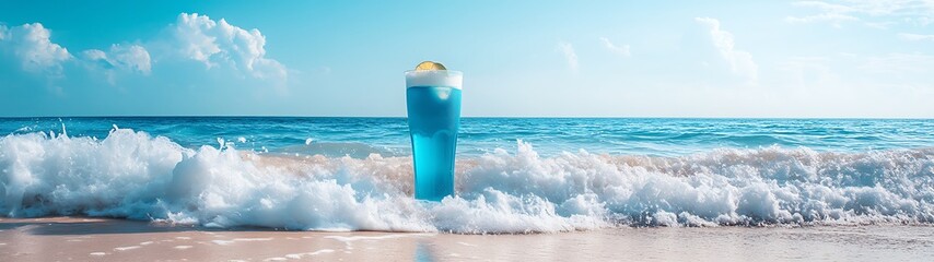 Beach Drink Scene