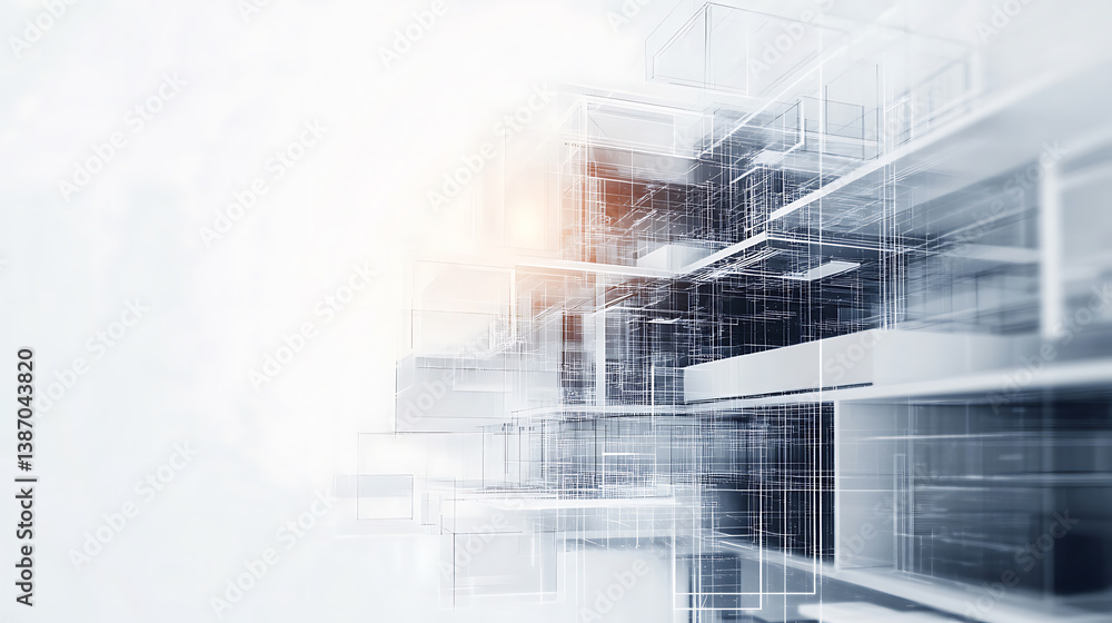 Poster an ai powered system improving architecture by analyzing building materials, structural integrity, a