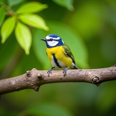 Fototapeta premium The little bird in green