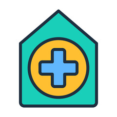 Obraz premium Hospital Icon