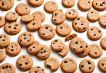 Obraz premium cookies isolated on white background