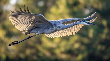 heron in the morning