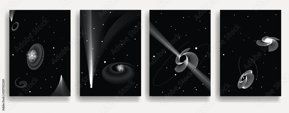 Wall mural black hole with disc of plasma eating dying star in space. supermassive singularity in core off a ga