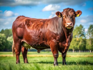 Angus Steer, Beef Cattle, Farm Animal, Livestock