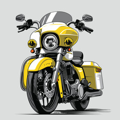 vector art motorcycle for graphic design purposes