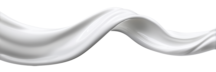 Milk splash wave isolated on white background
