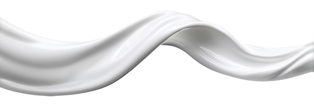 Milk splash wave isolated on white background