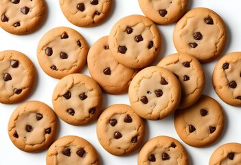 Obraz premium cookies isolated on white background