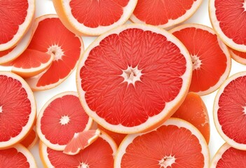 Grapefruit citrus fruit isolated on white background