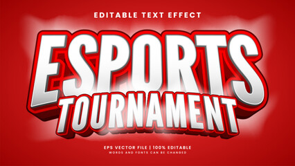 Esports tournament 3d editable text effect template
