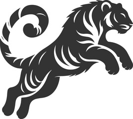 Tiger vector silhouette