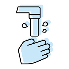 Hand Wash vector, pixel perfect, illustrator file 
