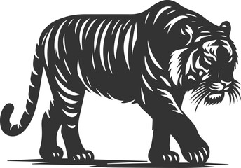Tiger vector silhouette