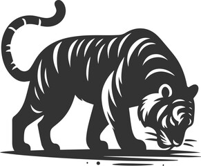 Tiger vector silhouette