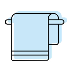 Towel vector, pixel perfect, illustrator file 
