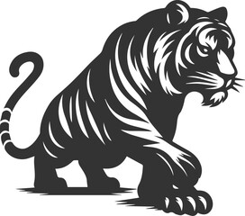 Tiger vector silhouette