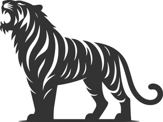 Tiger vector silhouette