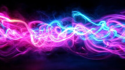 Fototapeta premium Electric Dreams Neon Wave Energy