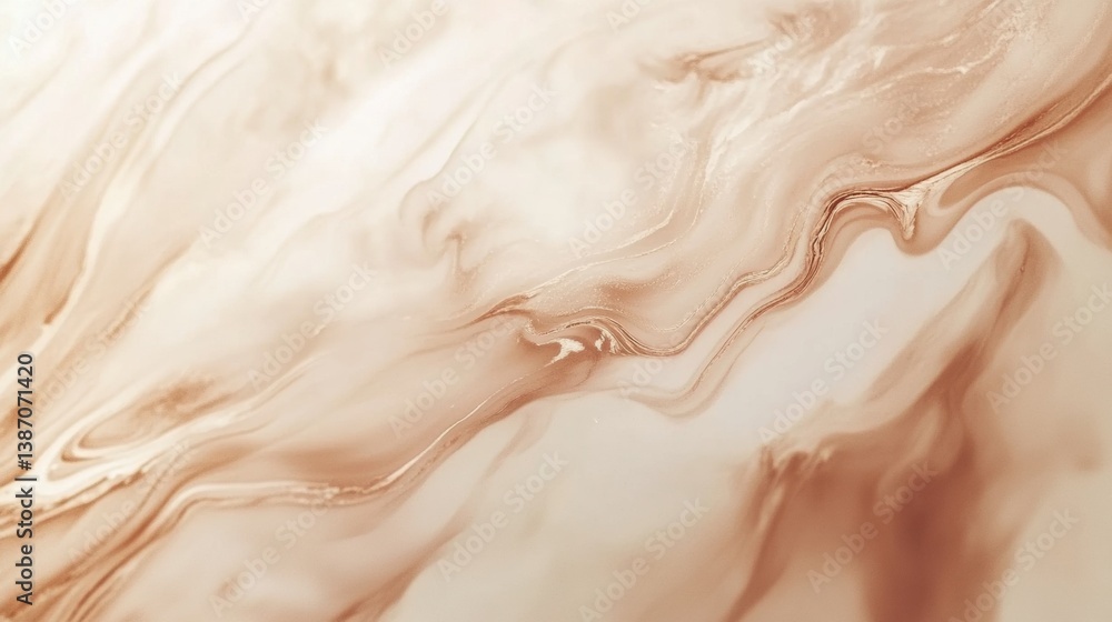 Aufkleber luxurious marble pattern in soft neutral tones with gentle flowing veins and a minimalistic aestheti