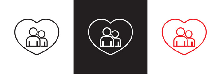 Local Community Support Icon. Vector for websites, mobile interfaces, presentations, banner, visual branding etc. Vector illustration. isolated on white and black background. EPS 10