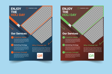 A bundle of thirteen template of different color a4 flyer template, corporate business flyer template design set, flyer in A4 with colorful business proposal, promotion, advertise.