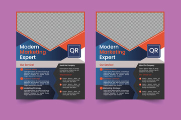 A bundle of thirteen template of different color a4 flyer template, corporate business flyer template design set, flyer in A4 with colorful business proposal, promotion, advertise.