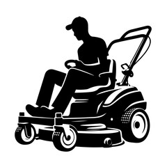  Lawn Mower  Silhouette  ,  Lawn Mower vector