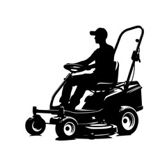  Lawn Mower  Silhouette  ,  Lawn Mower vector