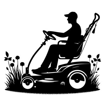 recommend clip art:  Lawn Mower  Silhouette  ,  Lawn Mower vector