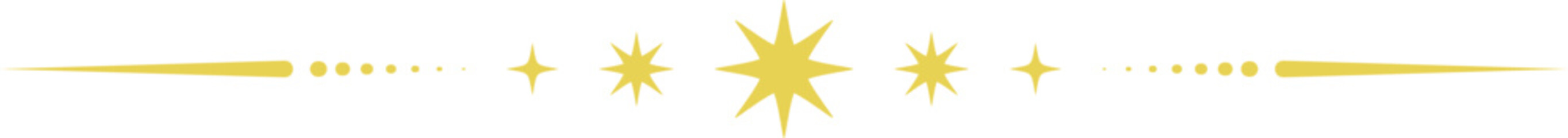 Celestial magic border. Mystic ornament with sun and stars. Astrology corner element and elegant divider with spiritual symbols. Vintage decoration with esoteric signs.