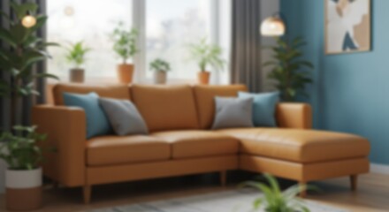 Sunlit Sanctuary: A 3D Rendered Living Room AI Generated